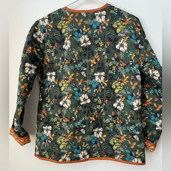 Susan Graver Pure Quilted Long-Sleeve Reversible Zip Jacket Pine QVC - Picture 4 of 6